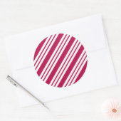 Pepermunt Kerst Snoepstickers Ronde Sticker (Envelop)