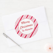 Pepermunt Kerst stickers (Envelop)