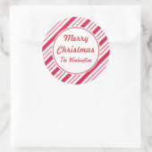 Pepermunt Kerst stickers (Tas)