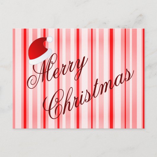 Pepermunt Kerstkaart Briefkaart (Voorkant)