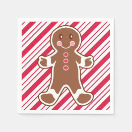 Pepermunt Kerstman servetten