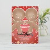 Pepermunt Kerstman Winterfeest Kaart (Staand voorkant)