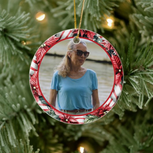 Pepermunt Krans ELKE Foto Keramisch Ornament (Boom)