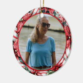 Pepermunt Krans ELKE Foto Keramisch Ornament (Links)
