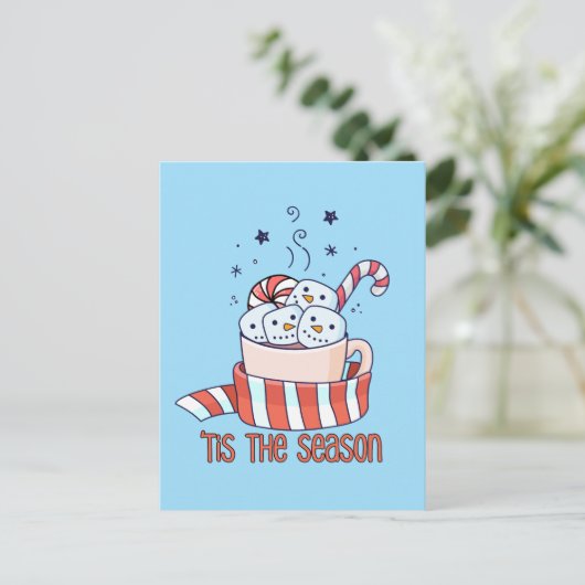 pepermunt latte seizoen briefkaart (Staand voorkant)