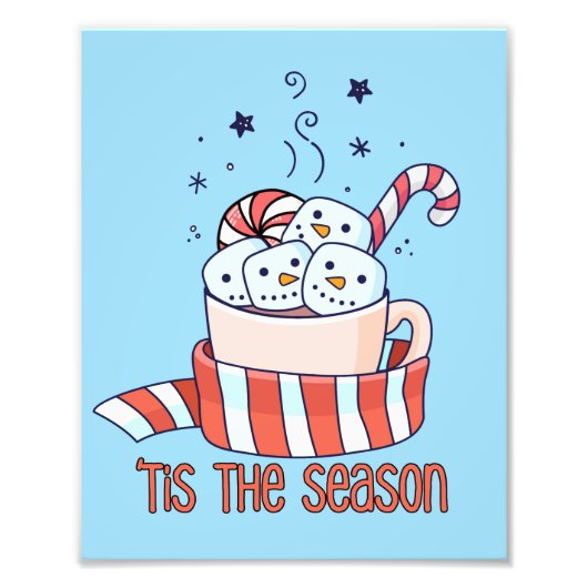 pepermunt latte seizoen foto afdruk (Voorkant)