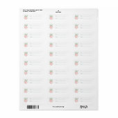 Pepermunt Mint Boog Kerst Etiket (Full Sheet)
