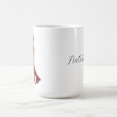 Pepermunt Mode Illustratie Aangepaste naam Koffiemok (Center)