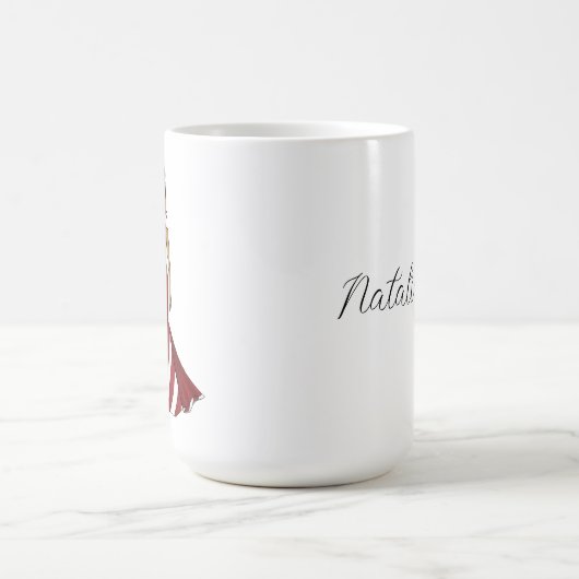 Pepermunt Mode Illustratie Aangepaste naam Koffiemok (Center)