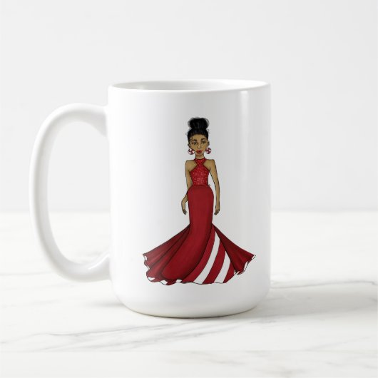 Pepermunt Mode Illustratie Aangepaste naam Koffiemok (Links)