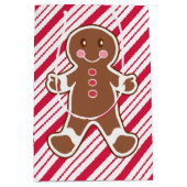 Pepermunt peperkoek Kerstmis Gift Bag Medium Cadeauzakje (Voorkant)