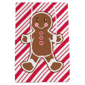 Pepermunt peperkoek Kerstmis Gift Bag Medium Cadeauzakje (Achterkant)