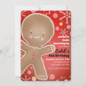 Pepermunt peperkoek man vakantie verjaardagsfeestj kaart (Voorkant)