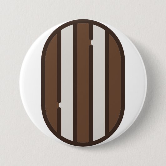 pepermunt ronde button 7,6 cm (Voorkant)