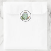 Pepermunt Scrub Label Illustratie | Mint Spa  (Tas)