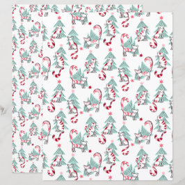 Pepermunt Snoep Cats Scrapbook Paper