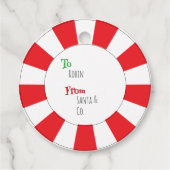 Pepermunt Snoep Geen Peeking! Schattige Grappig Ca Bedankjes Labels (Achterkant)