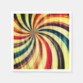  pepermunt snoep gestreept werveling rood blauw servet (Voorkant)