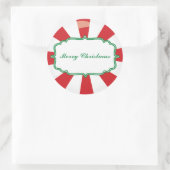 Pepermunt Snoep Gift sticker (Tas)