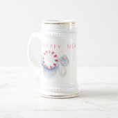 PEPERMUNT SNOEP "HAPPY MERRY JOLLY" Stein Bierpul (Voorkant links)