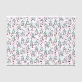 Pepermunt Snoep Katten en kerstbomen Tissuepapier