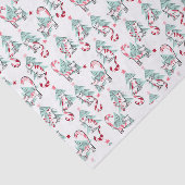Pepermunt Snoep Katten en kerstbomen Tissuepapier (Detail)