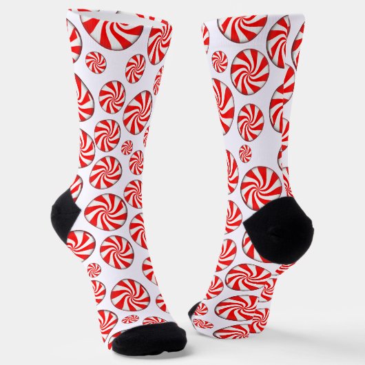 Pepermunt Snoep Kerstmis Sokken (Gebogen)