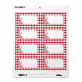 Pepermunt Snoep Label (Full Sheet)