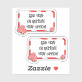 Pepermunt Snoep Label Kerst (Vel)