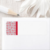 Pepermunt Snoep Rood en Blauw Vakantie Etiket (Insitu)