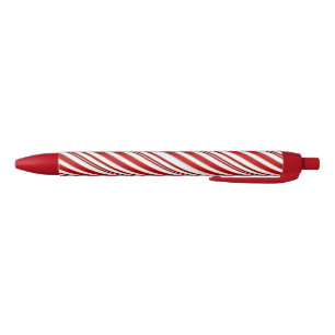 Pepermunt snoep streep  zwarte inkt pen