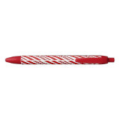 Pepermunt snoep streep zwarte inkt pen (Achterkant)