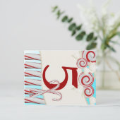 Pepermunt snoep tafel nummer Kaart (Staand voorkant)