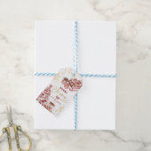 Pepermunt Snoep Vrolijk Kerstcadeau Labels Cadeaulabel (Met Touw)