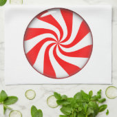 Pepermunt Snoepgoed Theedoek (Gevouwen)