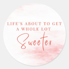 Pepermunt Snoepgunst Tag | Zoete Vakantie Baby Ronde Sticker