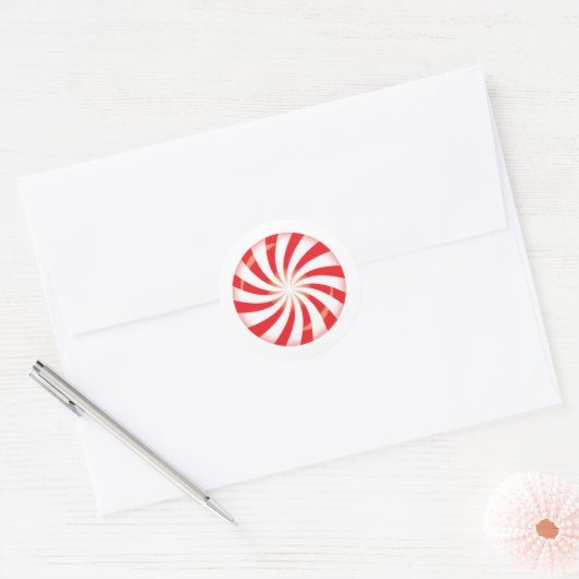 Pepermunt Snoepje Envelope Zegel (Envelop)