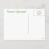 Pepermunt Snoepjes en besneeuwde winterscène Feestdagenkaart (Achterkant)