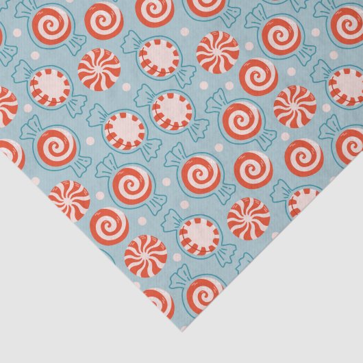  pepermunt Snoepjes patroon Tissuepapier (Detail)