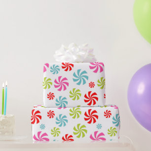 Pepermunt Spiraalpatroon – Kleurrijk Snoepdesign Cadeaupapier