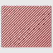 Pepermunt Stick Candy Cane Gestreepte Gift Wrap Cadeaupapier (Vlak)