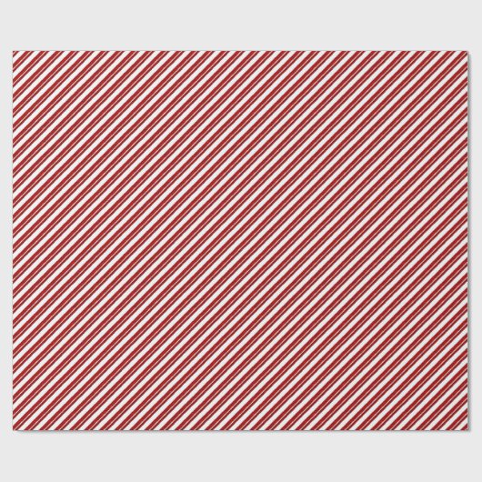 Pepermunt Stick Candy Cane Gestreepte Gift Wrap Cadeaupapier (Vlak)