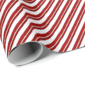 Pepermunt Stick Candy Cane Gestreepte Gift Wrap Cadeaupapier (Rol Hoek)
