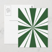 Pepermunt Streep Snoep Briefkaart (Voorkant / Achterkant)