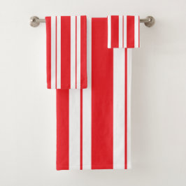 Pepermunt strepen Kerstmis Candy Cane Bad Handdoek