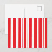 Pepermunt strepen Kerstmis Candy Cane Briefkaart (Voorkant / Achterkant)