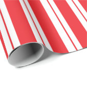 Pepermunt strepen Kerstmis Candy Cane Cadeaupapier (Rol Hoek)