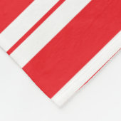 Pepermunt strepen Kerstmis Candy Cane Fleece Deken (Hoek)