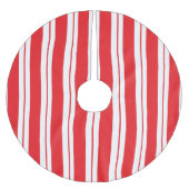 Pepermunt strepen Kerstmis Candy Cane Kerstboom Rok (Voorkant)