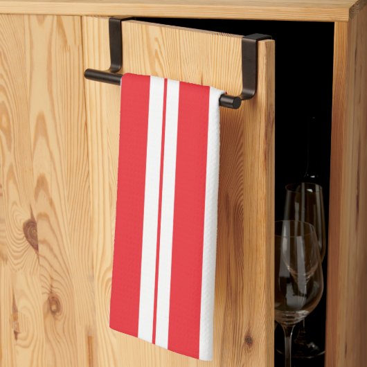 Pepermunt strepen Kerstmis Candy Cane Theedoek (Derde Gevouwen)